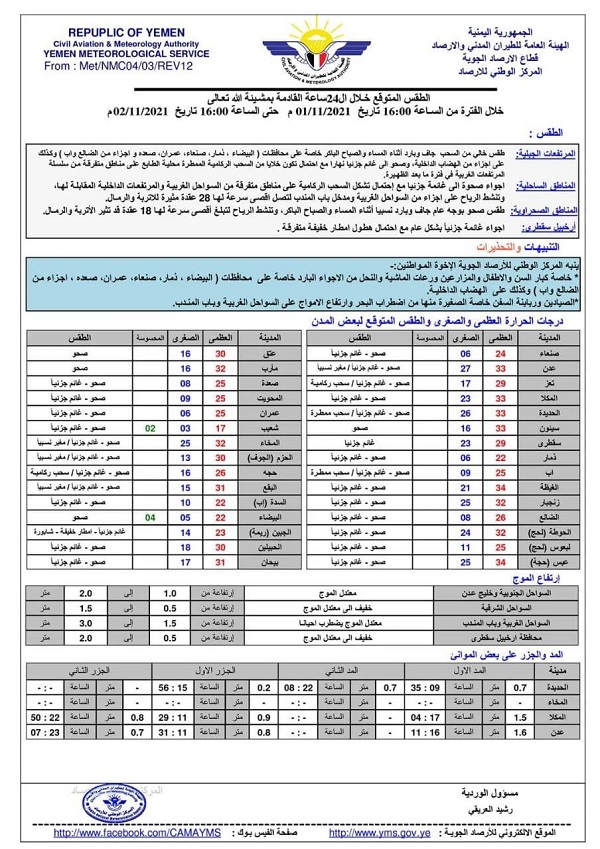 مركز الأرصاد ينبه من أجواء باردة خلال الساعات المقبلة